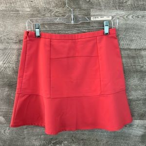 Luigi Bertolli City Skirt in a Coral Color with side Zipper.